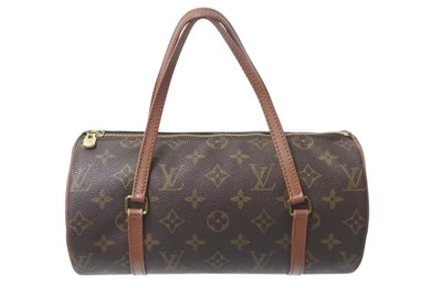極美品 LOUIS VUITTON ルイヴィトン モノグラム パピヨン 26 ハンドバッグ M51365 TH0992 ブラウン 中古 4c075873