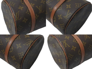 極美品 LOUIS VUITTON ルイヴィトン モノグラム パピヨン 26 ハンドバッグ M51365 TH0992 ブラウン 中古 4c075873