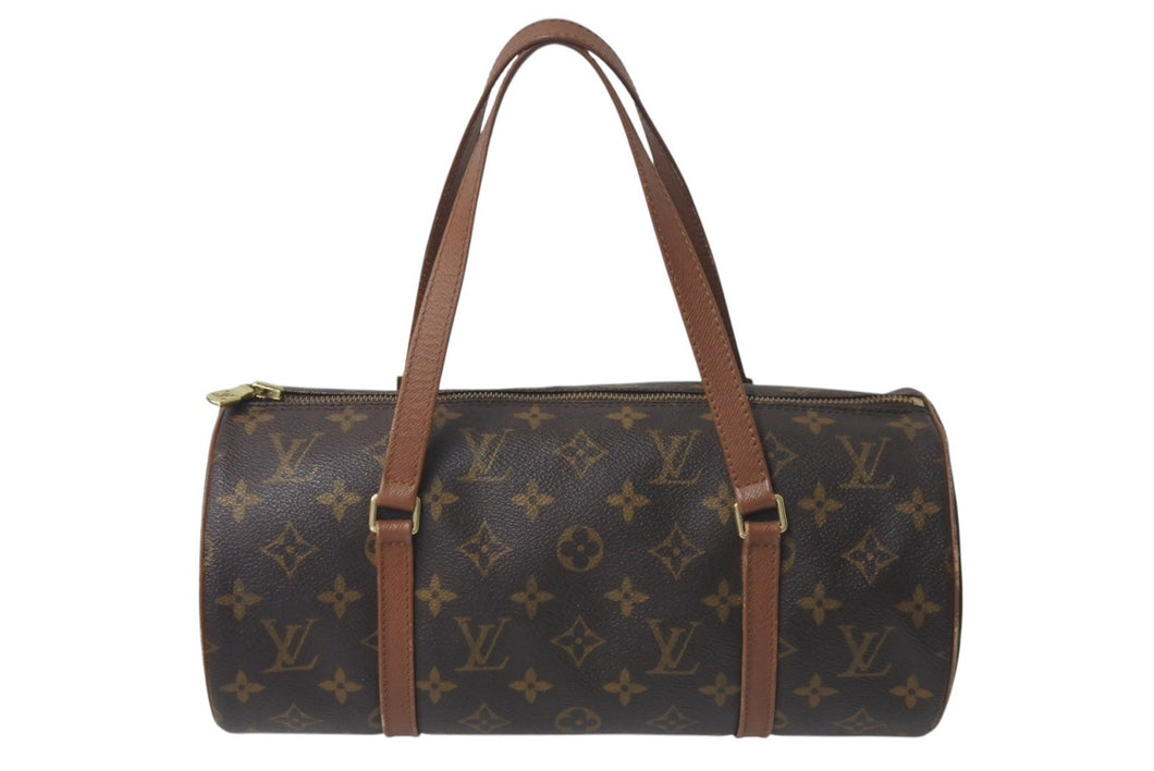 LOUIS VUITTON ルイヴィトン ハンドバック パピヨン30 GM 筒型 モノグラム M51385 ゴールド金具 ブラウン 美品 中古 4c075875