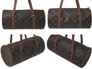LOUIS VUITTON ルイヴィトン ハンドバック パピヨン30 GM 筒型 モノグラム M51385 ゴールド金具 ブラウン 美品 中古 4c075875