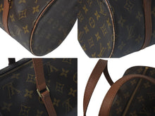 Load image into Gallery viewer, LOUIS VUITTON ルイヴィトン ハンドバック パピヨン30 GM 筒型 モノグラム M51385 ゴールド金具 ブラウン 美品 中古 4c075875