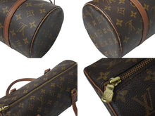 Load image into Gallery viewer, LOUIS VUITTON ルイヴィトン ハンドバック パピヨン30 GM 筒型 モノグラム M51385 ゴールド金具 ブラウン 美品 中古 4c075875