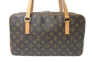 LOUISVUITTON ルイヴィトン シテGM ショルダーバッグ モノグラム M51181 PVC ヌメ革 ブラウン ゴールド金具 美品 中古 4c075879