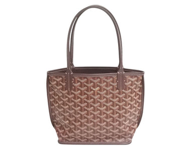 極美品 GOYARD ゴヤール アンジュミニポーチ ハンドバッグ ANJOUSMINCG33TY33P バーガンディ レザー PVC 中古 4c075881
