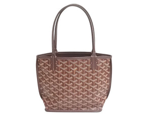 極美品 GOYARD ゴヤール アンジュミニポーチ ハンドバッグ ANJOUSMINCG33TY33P バーガンディ レザー PVC 中古 4c075881