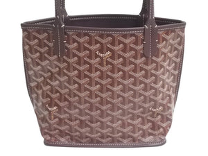 極美品 GOYARD ゴヤール アンジュミニポーチ ハンドバッグ ANJOUSMINCG33TY33P バーガンディ レザー PVC 中古 4c075881