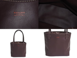 極美品 GOYARD ゴヤール アンジュミニポーチ ハンドバッグ ANJOUSMINCG33TY33P バーガンディ レザー PVC 中古 4c075881