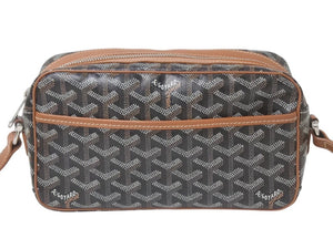 極美品 GOYARD ゴヤール カップヴェールPM ショルダーバッグ ブラウン PVC レザー シルバー金具 中古 4c075882 