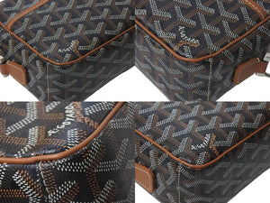 極美品 GOYARD ゴヤール カップヴェールPM ショルダーバッグ ブラウン PVC レザー シルバー金具 中古 4c075882 