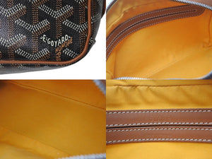 極美品 GOYARD ゴヤール カップヴェールPM ショルダーバッグ ブラウン PVC レザー シルバー金具 中古 4c075882 