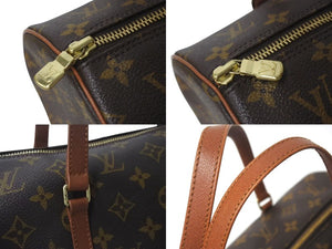 LOUIS VUITTON ルイヴィトン パピヨン30 モノグラムキャンバス ハンドバッグ 旧型 筒形 M51365 ブラウン 美品 中古 4c075892