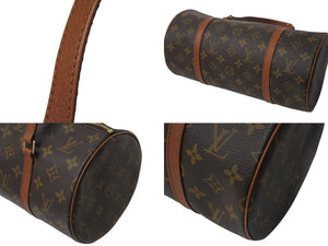 LOUIS VUITTON ルイヴィトン パピヨン30 モノグラムキャンバス ハンドバッグ 旧型 筒形 M51365 ブラウン 美品 中古 4c075892