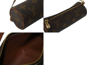 LOUIS VUITTON ルイヴィトン パピヨン30 モノグラムキャンバス ハンドバッグ 旧型 筒形 M51365 ブラウン 美品 中古 4c075892
