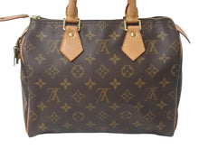 Load image into Gallery viewer, LOUIS VUITTON ルイヴィトン スピーディ25 ハンドバッグ M41109 モノグラム PVC レザー ゴールド金具 ブラウン 美品 中古 4c075893