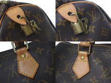 Load image into Gallery viewer, LOUIS VUITTON ルイヴィトン スピーディ25 ハンドバッグ M41109 モノグラム PVC レザー ゴールド金具 ブラウン 美品 中古 4c075893
