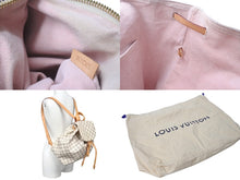 Load image into Gallery viewer, LOUIS VUITTON ルイヴィトン リュック バックパック スペロンBB N41578 ダミエアズール ホワイト PVC レザー ゴールド金具 中古 4c075894