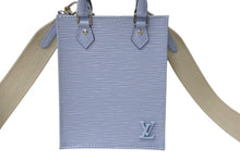 Load image into Gallery viewer, 極美品 LOUIS VUITTON ルイヴィトン プティットサックプラ 2WAYバッグ M81069 エピレザー ブルーエ シルバー金具 中古 4c075895