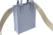 Load image into Gallery viewer, 極美品 LOUIS VUITTON ルイヴィトン プティットサックプラ 2WAYバッグ M81069 エピレザー ブルーエ シルバー金具 中古 4c075895