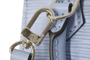 極美品 LOUIS VUITTON ルイヴィトン プティットサックプラ 2WAYバッグ M81069 エピレザー ブルーエ シルバー金具 中古 4c075895