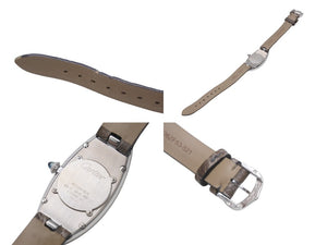 極美品 Cartier カルティエ ベニュワールアロンジェ W1532336 腕時計 K18 ホワイトゴールド レザー 中古 4c075898