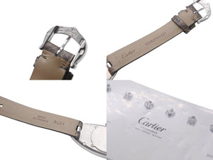 極美品 Cartier カルティエ ベニュワールアロンジェ W1532336 腕時計 K18 ホワイトゴールド レザー 中古 4c075898