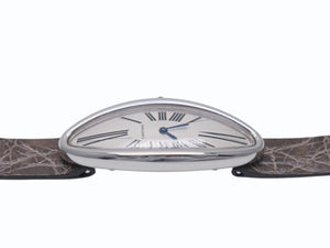 極美品 Cartier カルティエ ベニュワールアロンジェ W1532336 腕時計 K18 ホワイトゴールド レザー 中古 4c075898