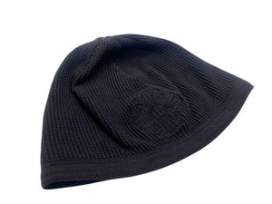 CHROME HEARTS クロムハーツ CHプラス刺繍 サーマルコットンキャップ ビーニー ニットキャップ ブラック ワンサイズ 中古 4c075900