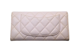 CHANEL シャネル マトラッセ 長財布 キャビアスキン ピンク 31番台 ゴールド金具 良品 中古 4c075905