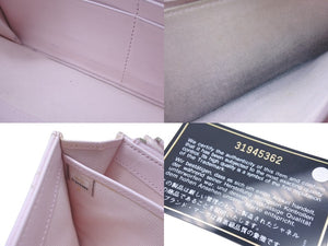 CHANEL シャネル マトラッセ 長財布 キャビアスキン ピンク 31番台 ゴールド金具 良品 中古 4c075905