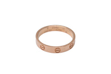 Load image into Gallery viewer, CARTIER カルティエ ラブ リング スモール 指輪 B4085200 重量約3.5g サイズ17号(57) Au750刻印 ピンクゴールド 美品 中古 4c075913