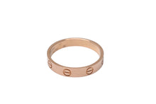 Load image into Gallery viewer, CARTIER カルティエ ラブ リング スモール 指輪 B4085200 重量約3.5g サイズ17号(57) Au750刻印 ピンクゴールド 美品 中古 4c075913