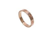 Load image into Gallery viewer, CARTIER カルティエ ラブ リング スモール 指輪 B4085200 重量約3.5g サイズ17号(57) Au750刻印 ピンクゴールド 美品 中古 4c075913