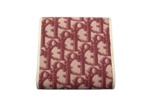 Load image into Gallery viewer, ChristianDior クリスチャンディオール トロッター コンパクトウォレット 三つ折り財布 キャンバス ボルドー 美品 中古 4c075939