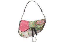 Load image into Gallery viewer, CHRISTIAN DIOR クリスチャンディオール ガリアーノ期 2003 サテン ペイズリー パッチワーク サドルバッグ ショルダーバッグ 美品 中古 4c075942