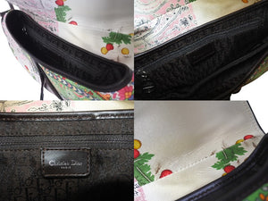 CHRISTIAN DIOR クリスチャンディオール ガリアーノ期 2003 サテン ペイズリー パッチワーク サドルバッグ ショルダーバッグ 美品 中古 4c075942
