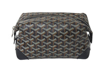 Load image into Gallery viewer, GOYARD ゴヤール ボウリング25 トイレタリーバッグ クラッチバッグ BOWLIN025TY01CL01P ブラック PVC レザー 美品 中古 4c075956