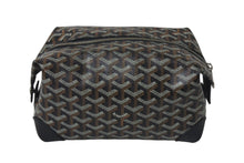 Load image into Gallery viewer, GOYARD ゴヤール ボウリング25 トイレタリーバッグ クラッチバッグ BOWLIN025TY01CL01P ブラック PVC レザー 美品 中古 4c075956