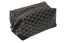 Load image into Gallery viewer, GOYARD ゴヤール ボウリング25 トイレタリーバッグ クラッチバッグ BOWLIN025TY01CL01P ブラック PVC レザー 美品 中古 4c075956