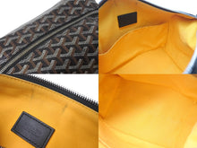 Load image into Gallery viewer, GOYARD ゴヤール ボウリング25 トイレタリーバッグ クラッチバッグ BOWLIN025TY01CL01P ブラック PVC レザー 美品 中古 4c075956