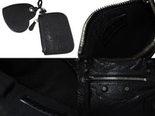 Load image into Gallery viewer, BALENCIAGA バレンシアガ ネオ カゴール シティ XS 2WAY ショルダーバッグ ブラック レザー ハンドバッグ 700940 シルバー金具 美品 中古 4c075957