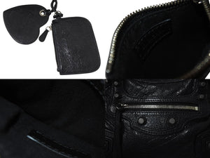 BALENCIAGA バレンシアガ ネオ カゴール シティ XS 2WAY ショルダーバッグ ブラック レザー ハンドバッグ 700940 シルバー金具 美品 中古 4c075957
