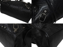 Load image into Gallery viewer, BALENCIAGA バレンシアガ ネオ カゴール シティ XS 2WAY ショルダーバッグ ブラック レザー ハンドバッグ 700940 シルバー金具 美品 中古 4c075957