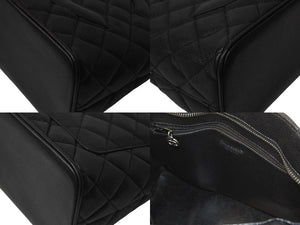 極美品 CHANEL シャネル 復刻トートバッグ ハンドバッグ 7番台 キャビアスキン ブラック ココマーク ロゴ 鞄 シルバー金具 中古 4c075958