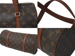 極美品 LOUIS VUITTON ルイヴィトン モノグラム パピヨン30 ハンドバッグ 旧型 筒型 ロゴ 鞄 カバン M51365 ゴールド金具 中古 4c075965