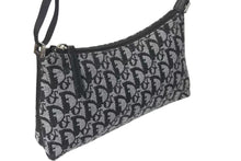 Load image into Gallery viewer, 極美品 ChristianDior クリスチャンディオール ワンショルダーバッグ トロッター キャンバス レザー ブラック グレー 中古 4c075970