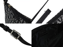 Load image into Gallery viewer, 極美品 ChristianDior クリスチャンディオール ワンショルダーバッグ トロッター キャンバス レザー ブラック グレー 中古 4c075970
