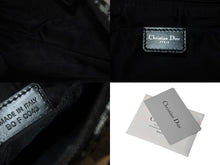 Load image into Gallery viewer, 極美品 ChristianDior クリスチャンディオール ワンショルダーバッグ トロッター キャンバス レザー ブラック グレー 中古 4c075970