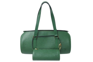 LOUIS VUITTON ルイヴィトン エピ スフロ ハンドバッグ レザー ボルネオグリーン M52224 エピレザー ゴールド金具 美品 中古 4c075971