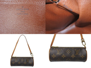 LOUIS VUITTON ルイヴィトン パピヨン30 ハンドバッグ ポーチ M51385 筒型 モノグラムキャンバス ブラウン 美品 中古 4c075973