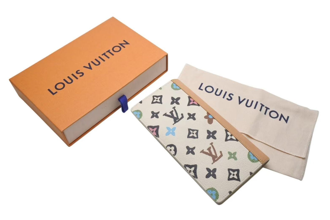 LOUIS VUITTON ルイヴィトン 長財布 ポルトフォイユ ブラザNM モノグラムクラギー M83335 タイラーザクリエイター ベージュ マルチカラー PVC レザー ゴールド金具 美品 中古 4c075975